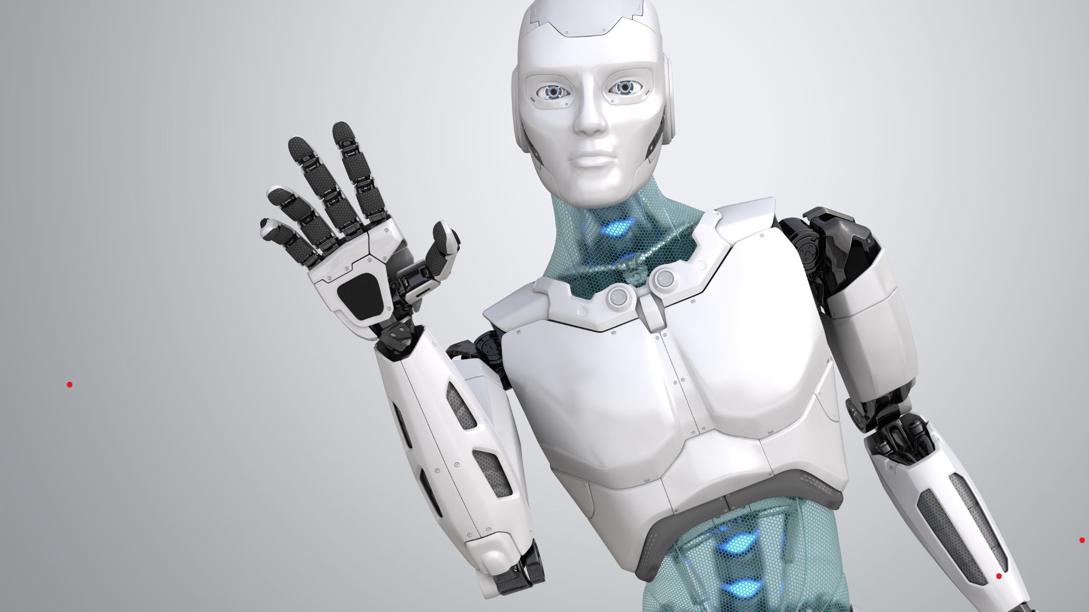 Dubai’s Leader Meets Humanoid Robot at Elite Conference